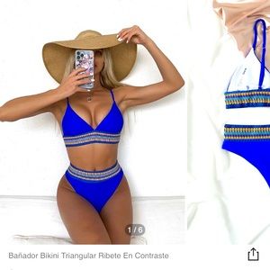 Brand new large blue bikini set